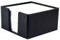 Preview: Zettelkasten PREMIUM LEDER MANHATTAN schwarz mit Paglia Narbung